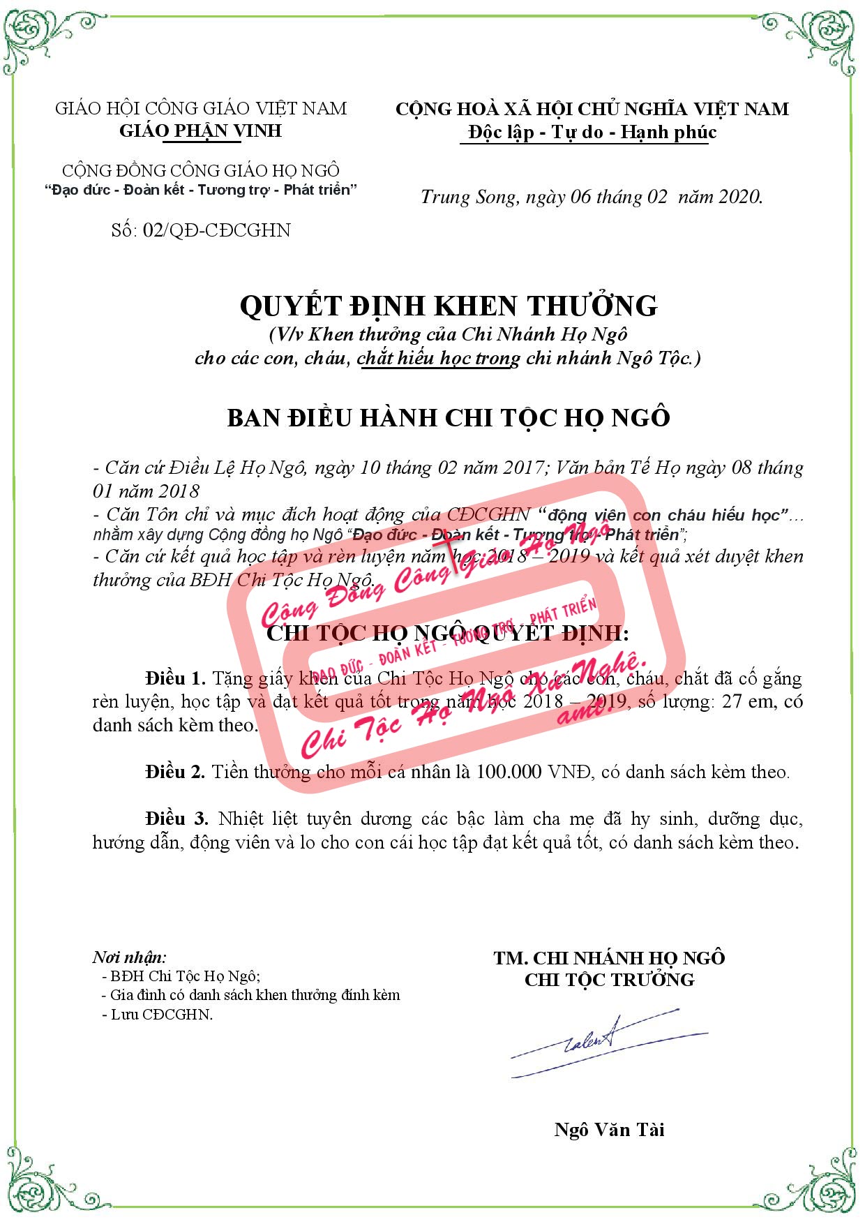 Quyet dinh khen thuong 2020 1